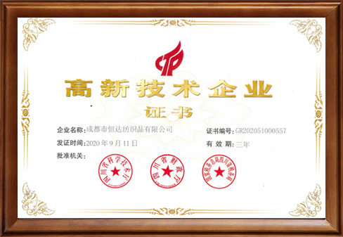 高新技術(shù)企業(yè)證書